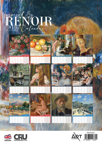 Renoir - A3 Calendar 2027