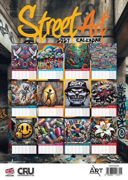 Street Art - A3 Calendar 2027