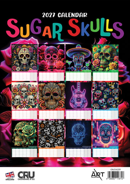 Sugar Skulls - A3 Calendar 2027
