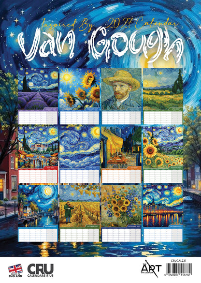 Van Gogh - A3 Calendar 2027