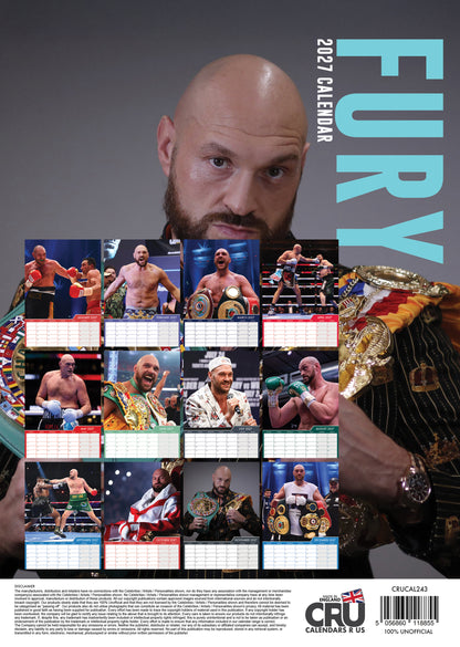 Tyson Fury - A3 Calendar 2027