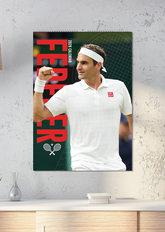 Roger Federer - A3 Calendar 2026