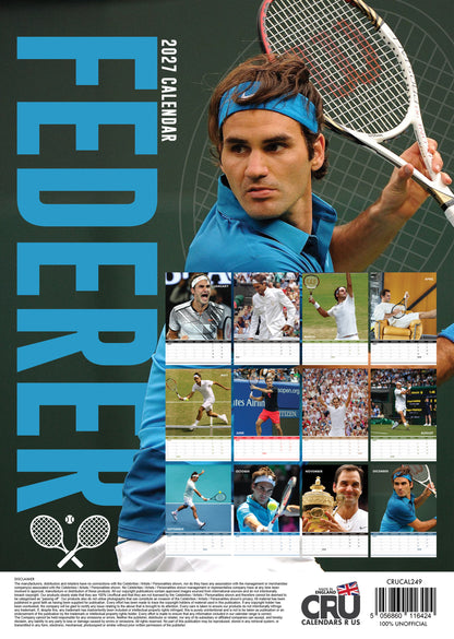 Roger Federer - A3 Calendar 2027
