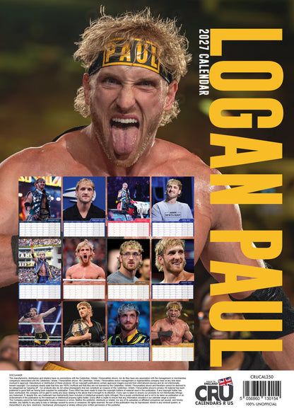 Logan Paul - A3 Calendar 2027