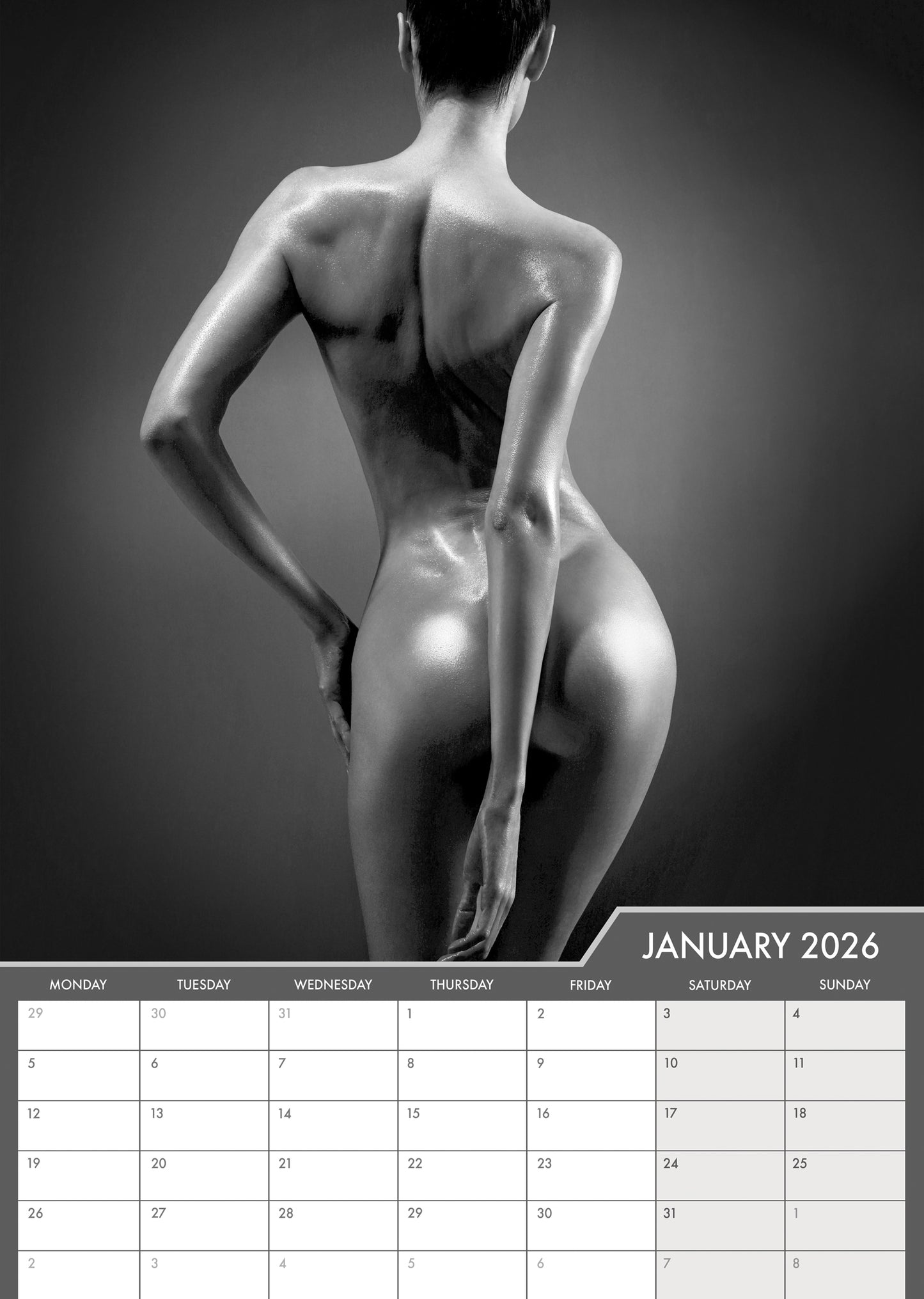 Nude Art - A3 Calendar 2026