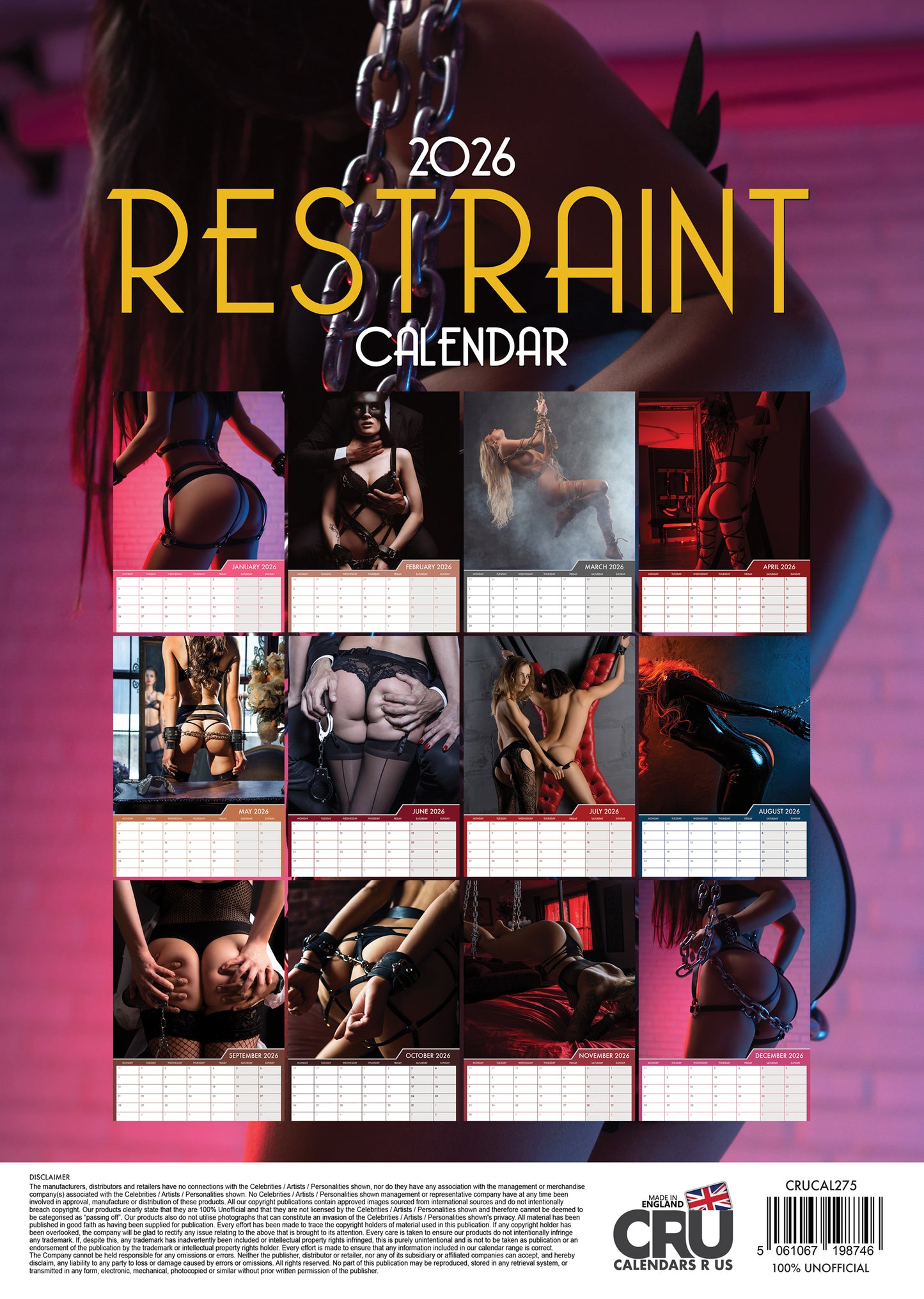 Restraint - A3 Calendar 2026
