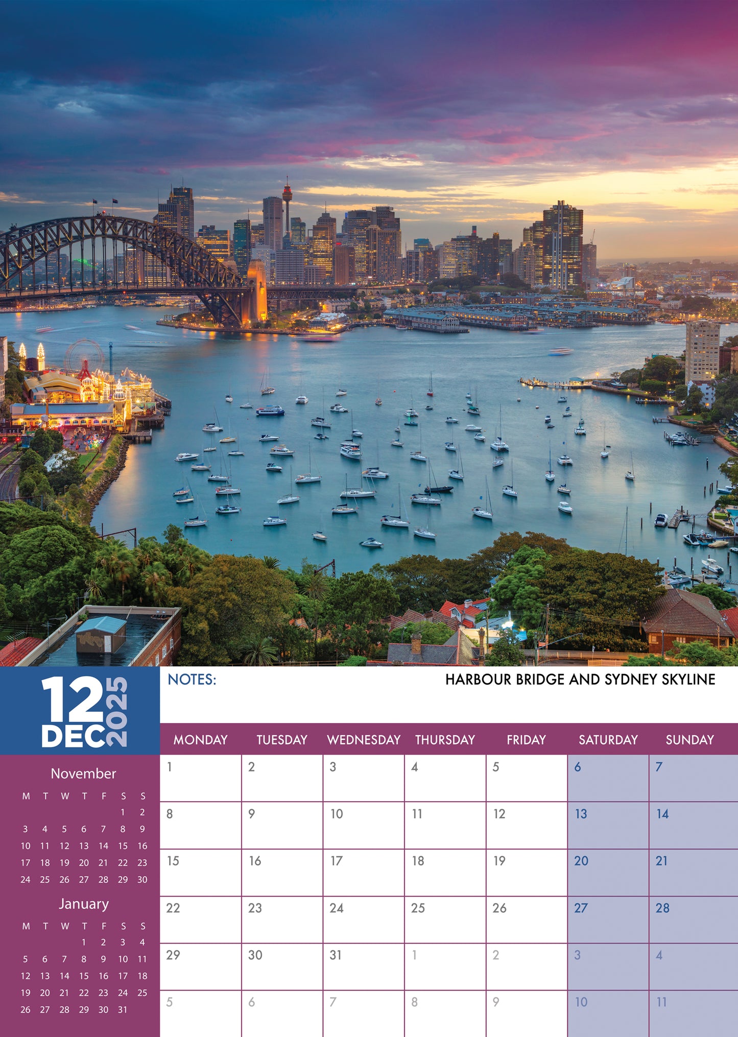 Australia Calendar 2025