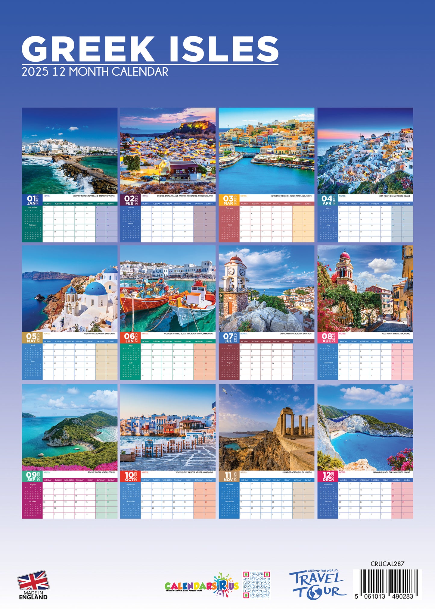 Greek Isles Calendar 2025