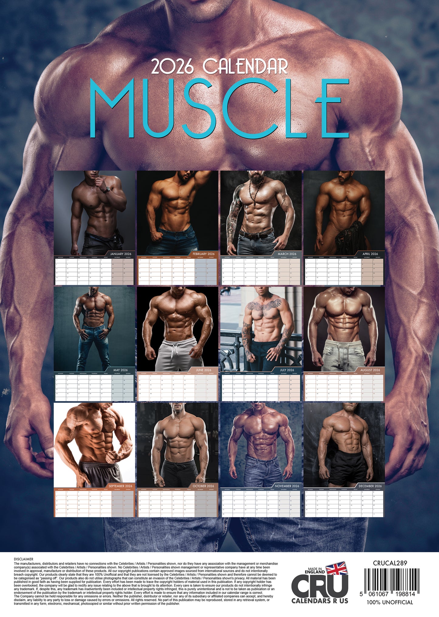 Muscle - A3 Calendar 2026