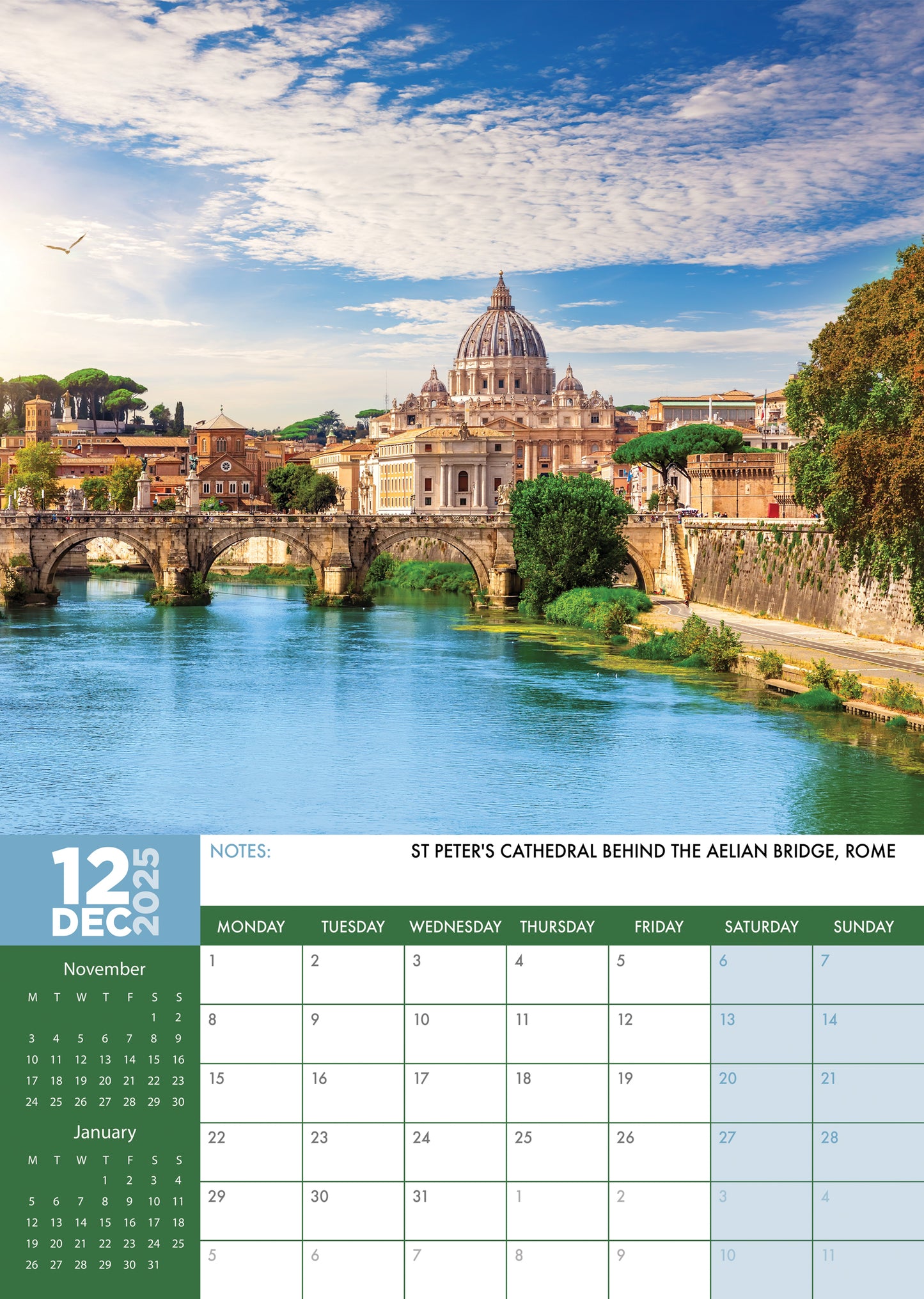 Italia Calendar 2025