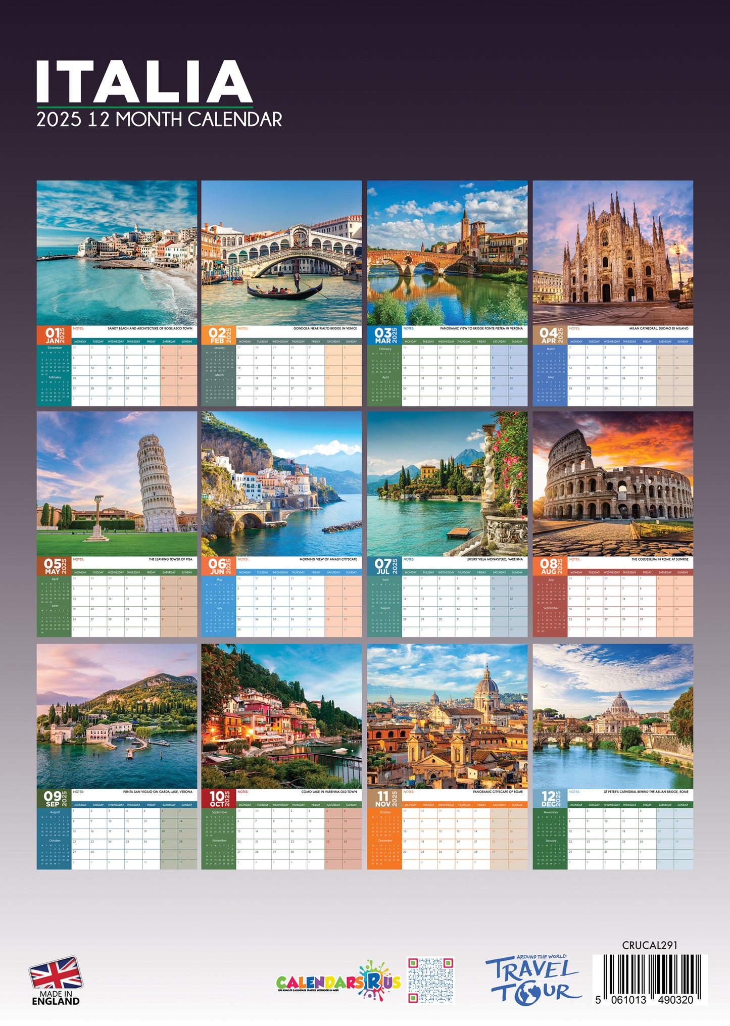 Italia Calendar 2025