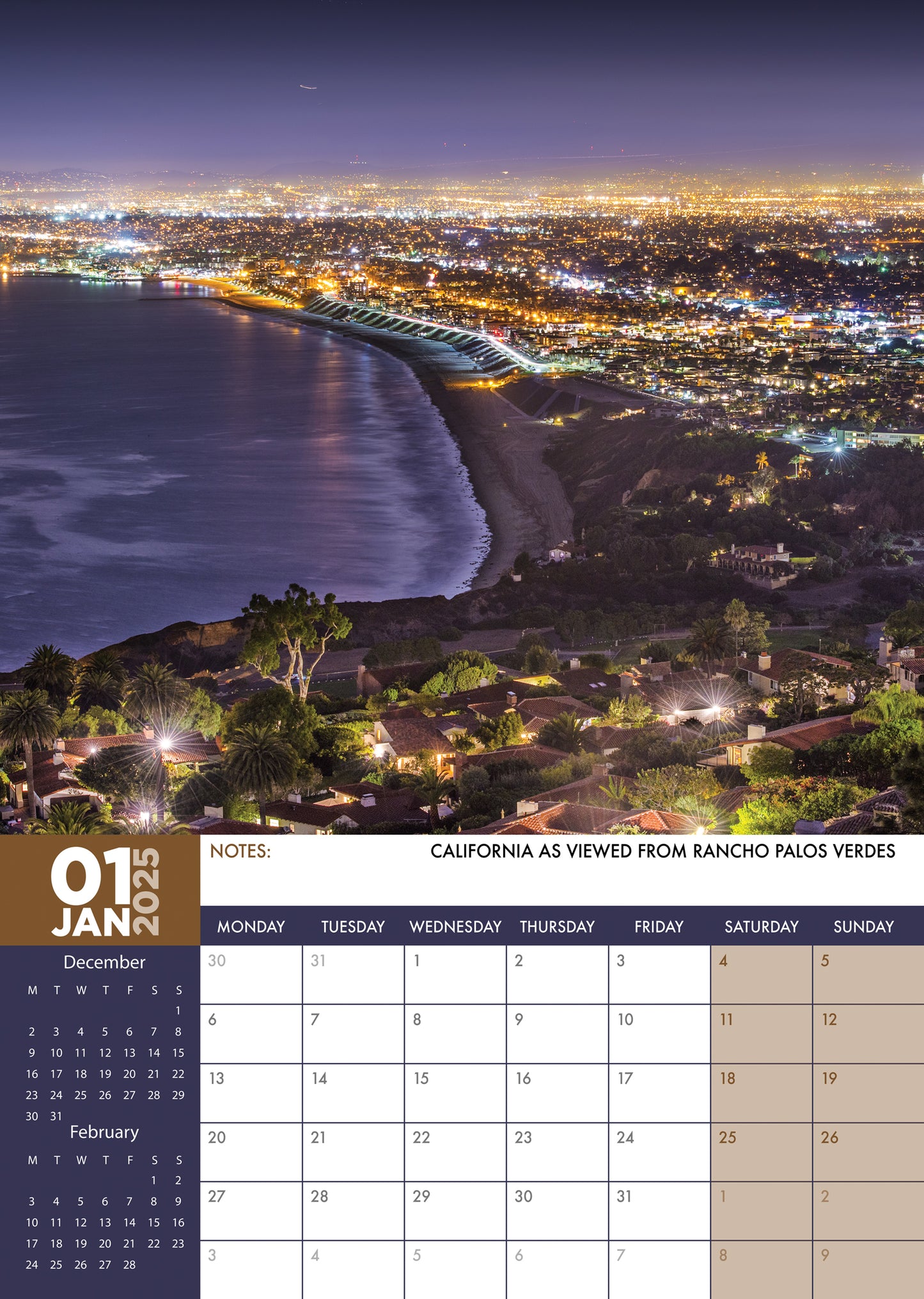 Los Angeles Calendar 2025