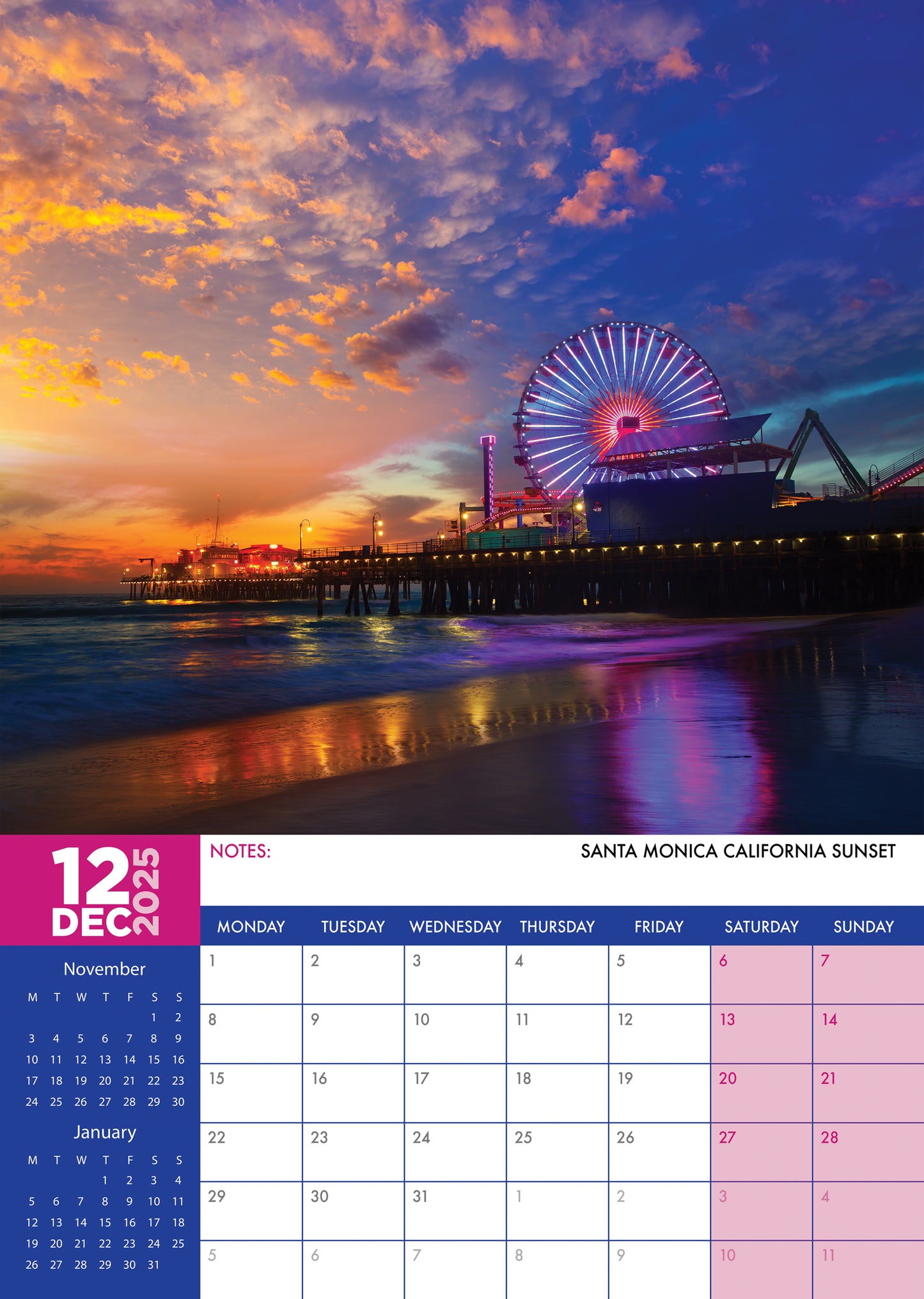 Los Angeles Calendar 2025