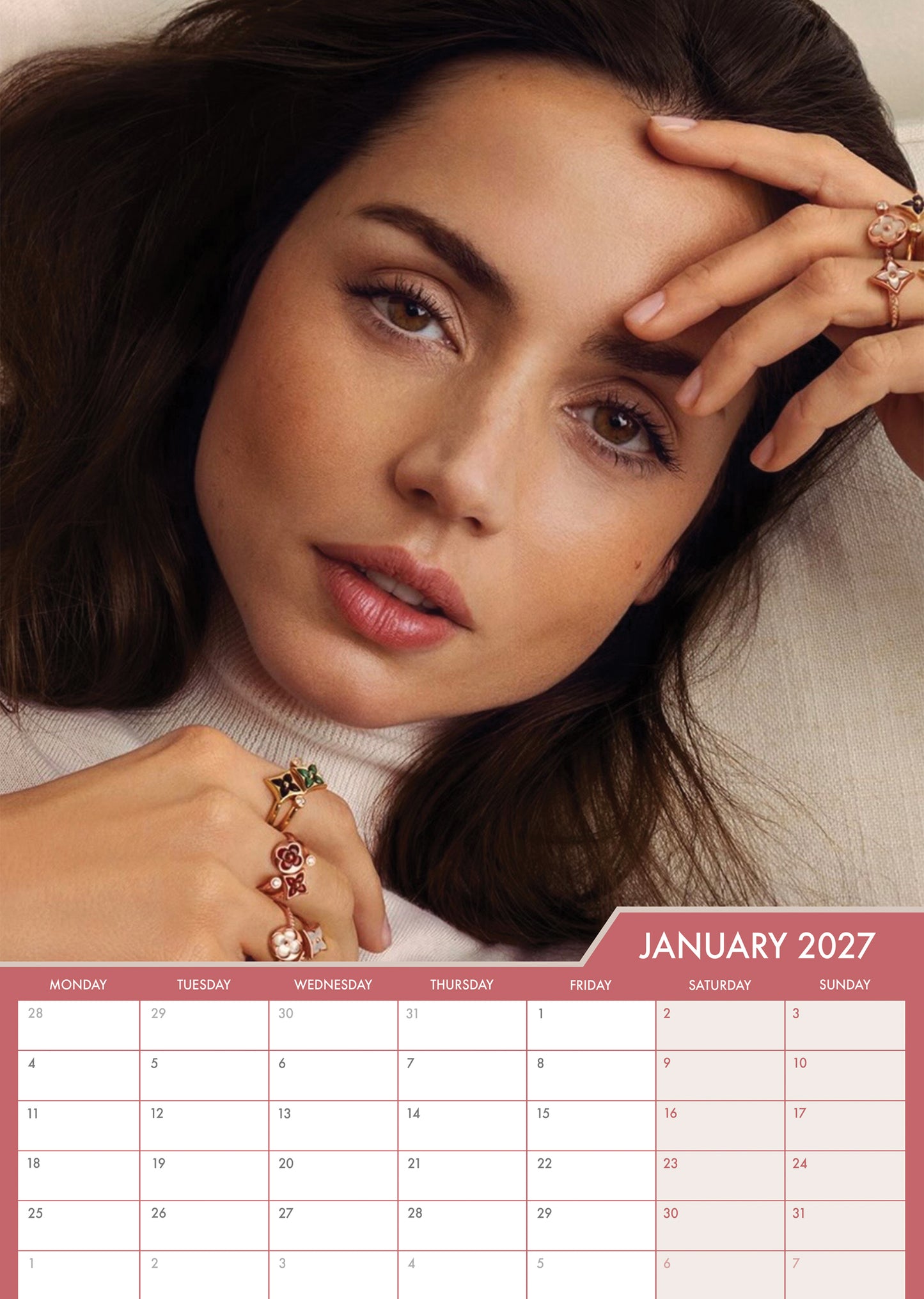 Ana De Armas - A3 Calendar 2027