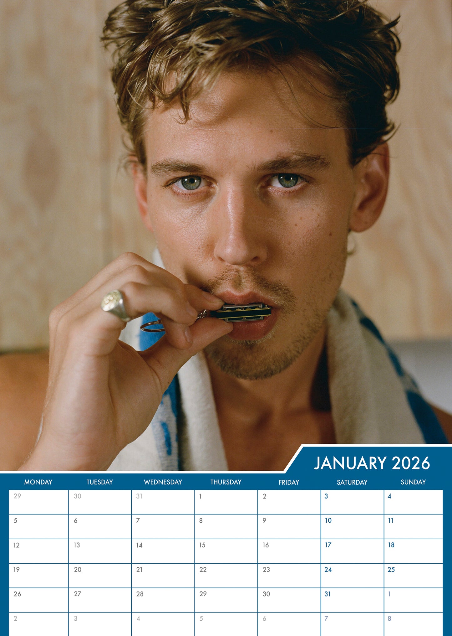 Austin Butler - A3 Calendar 2026