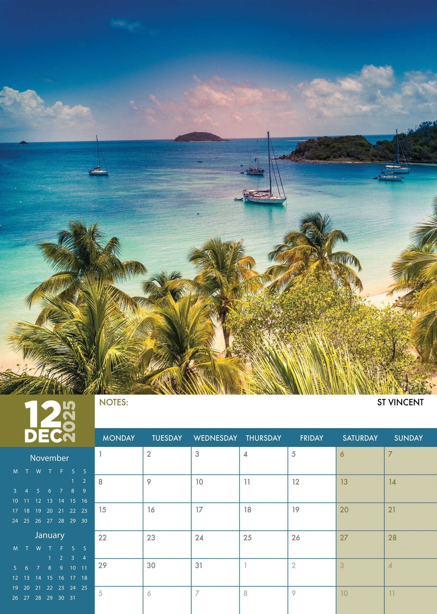 The Caribbean Calendar 2025