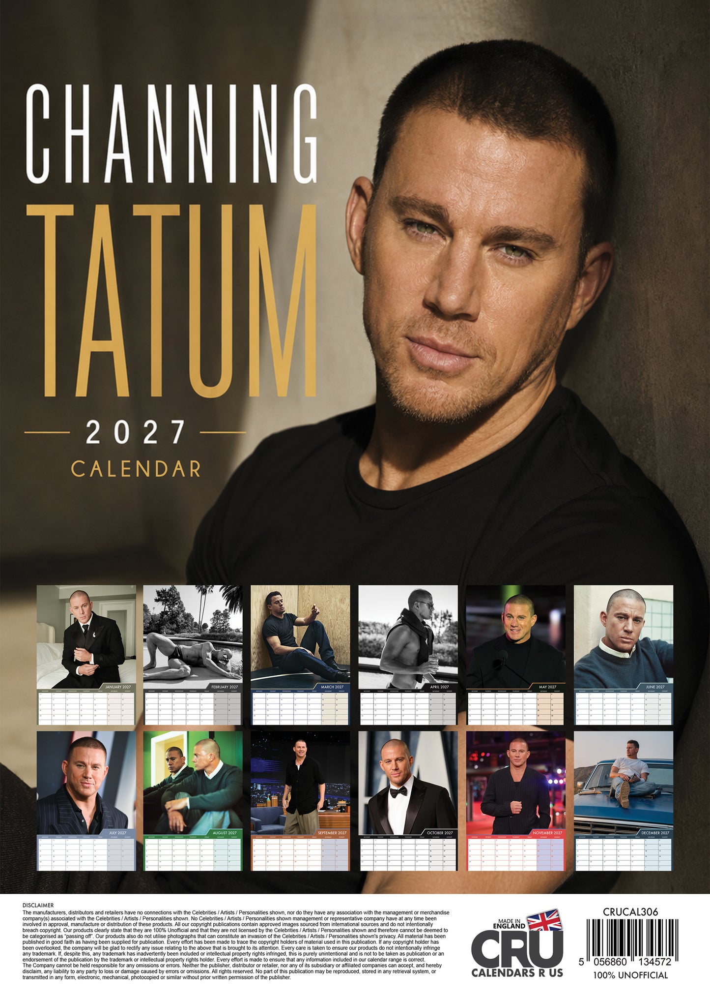 Channing Tatum - A3 Calendar 2027