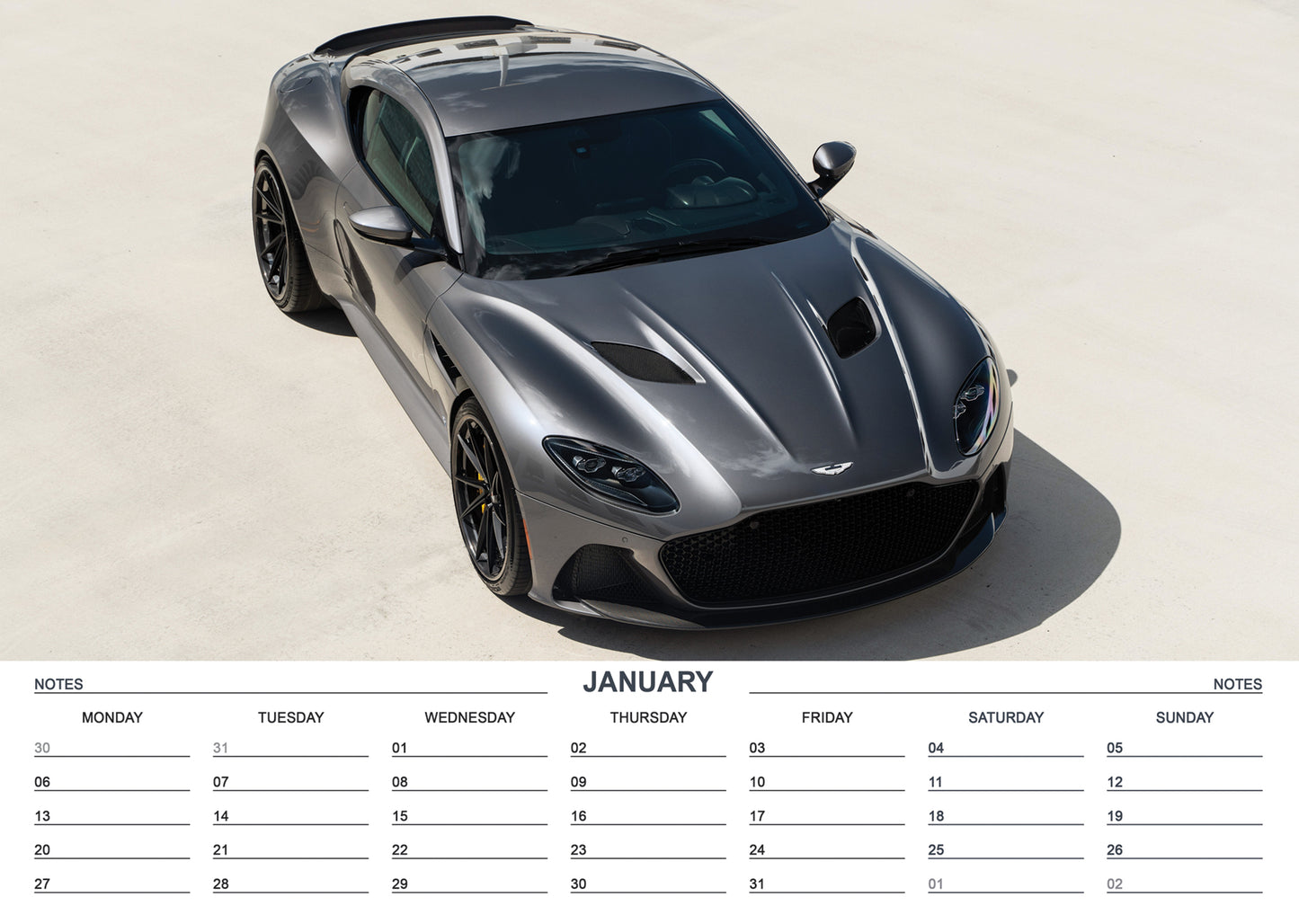 Aston Martin Calendar 2025