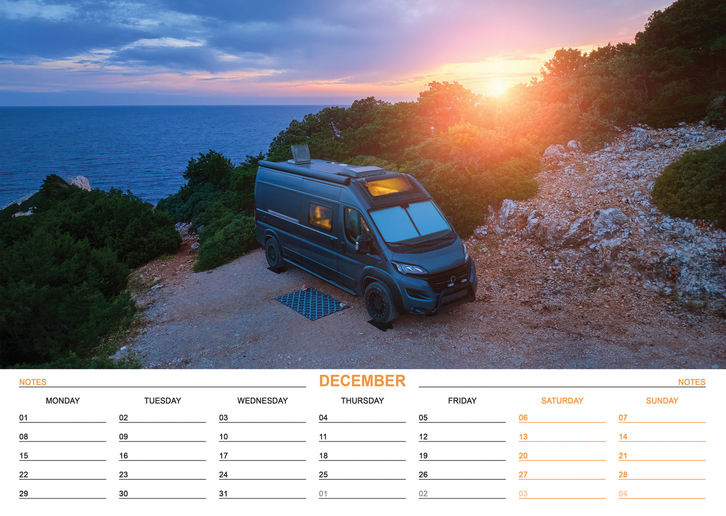 Camper Vans Calendar 2025