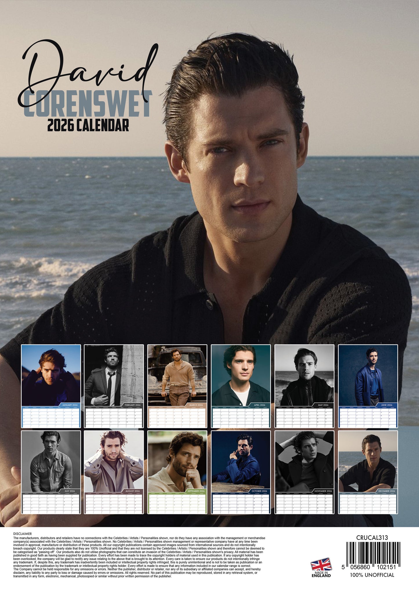 David Corenswet - A3 Calendar 2026