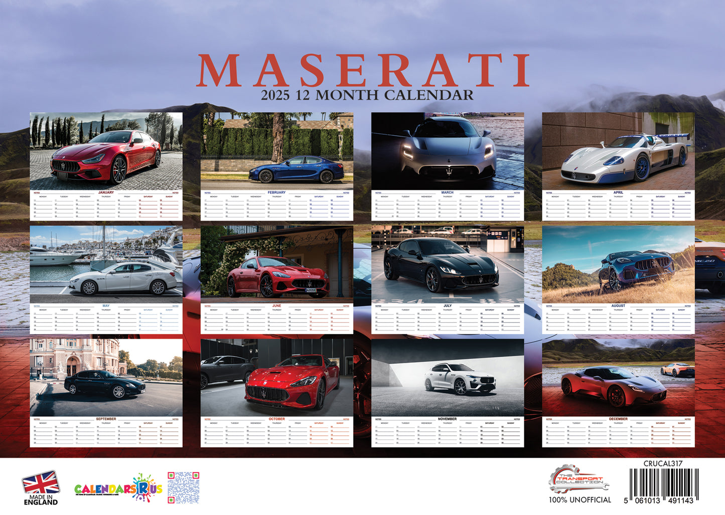 Maserati Calendar 2025