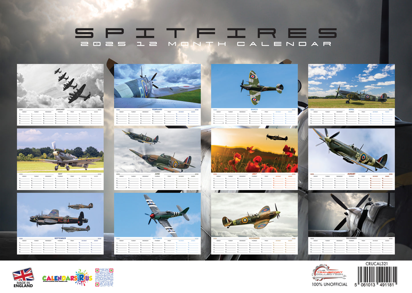 Spitfires Calendar 2025