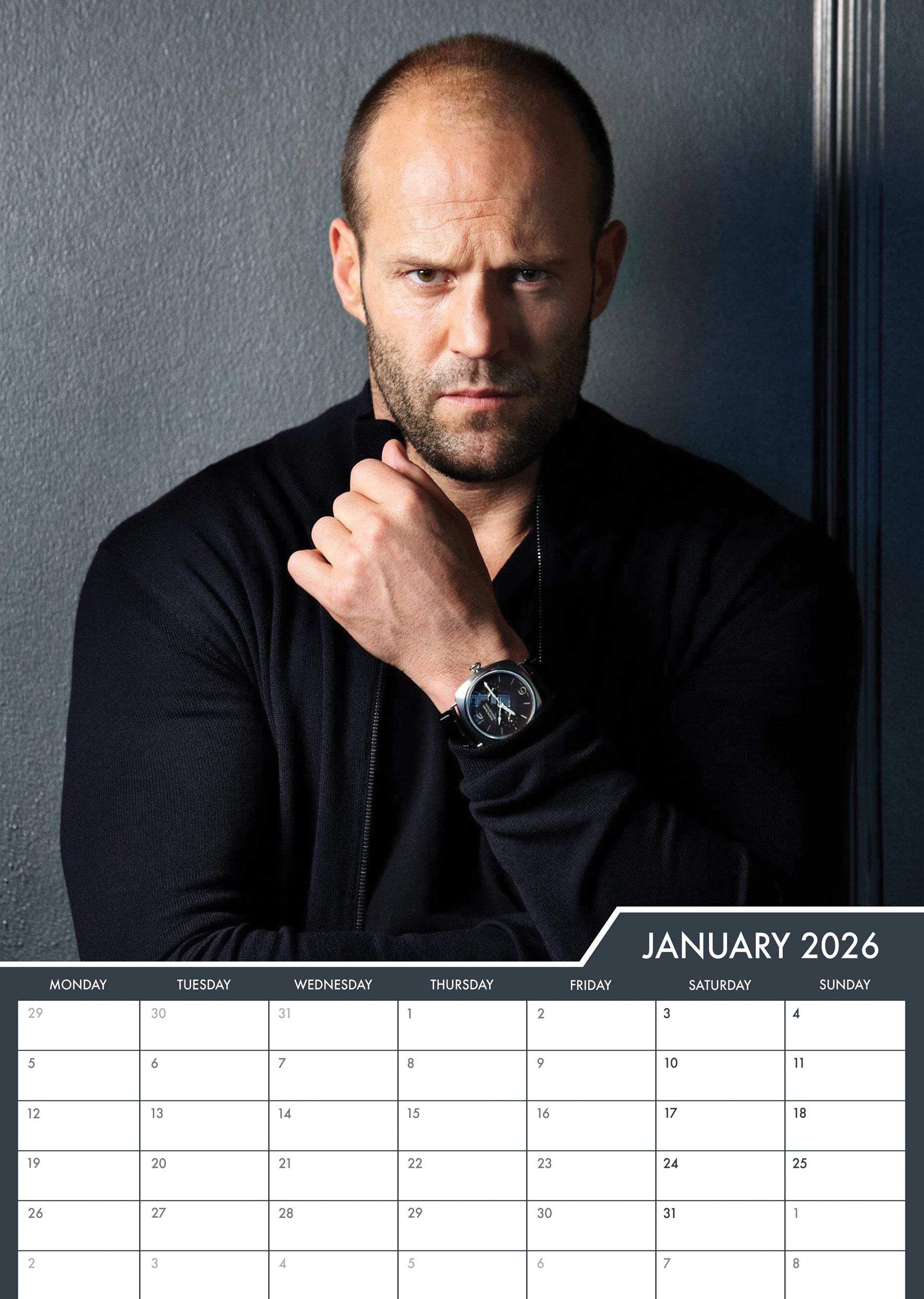 Jason Statham A3 Calendar 2026 