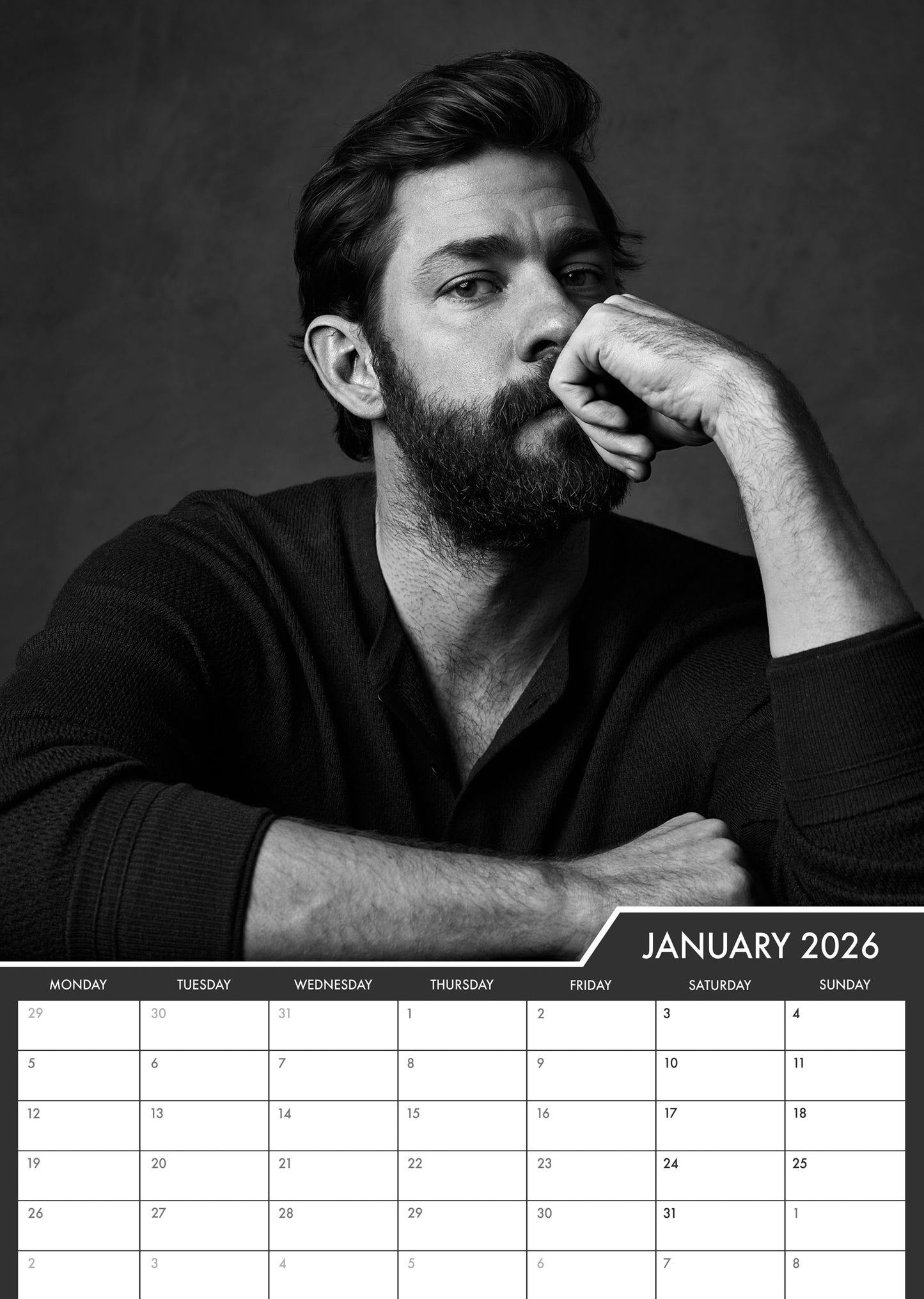 John Krasinski - A3 Calendar 2026