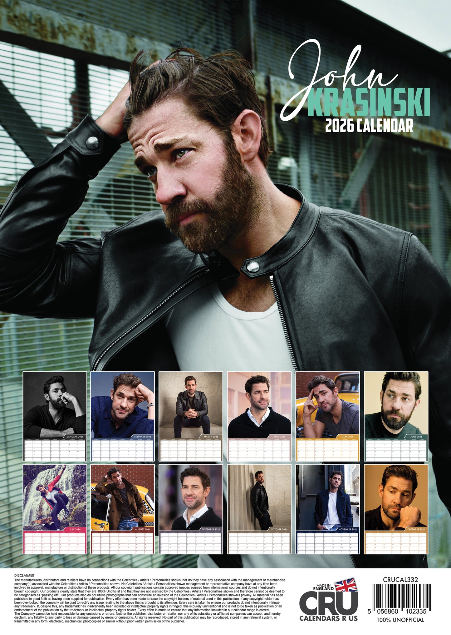 John Krasinski - A3 Calendar 2026