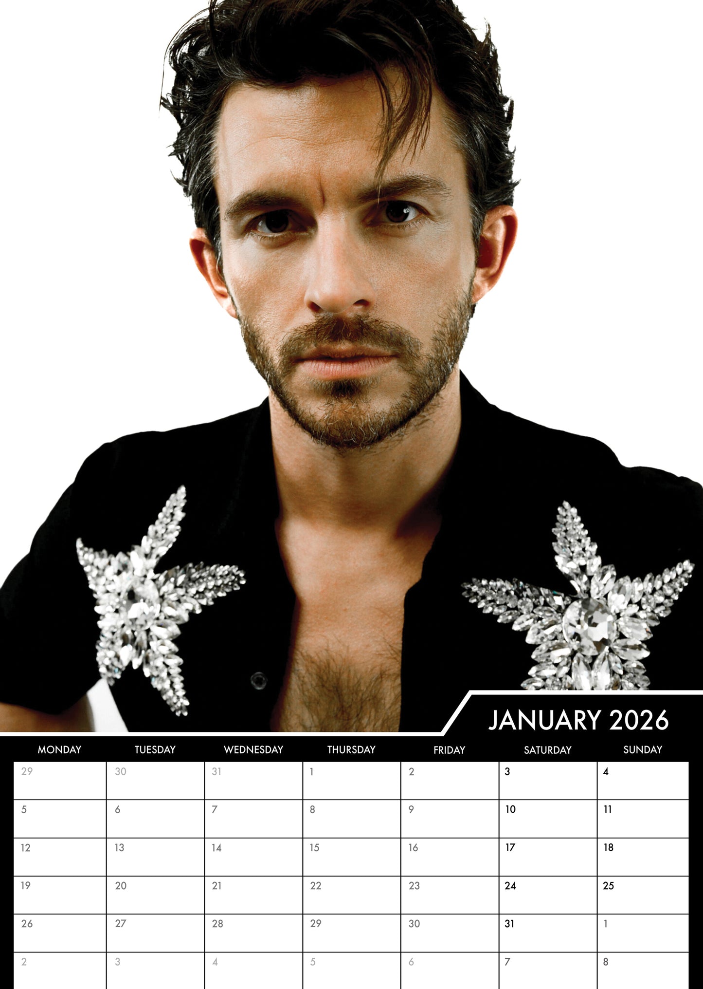 Jonathan Bailey - A3 Calendar 2026