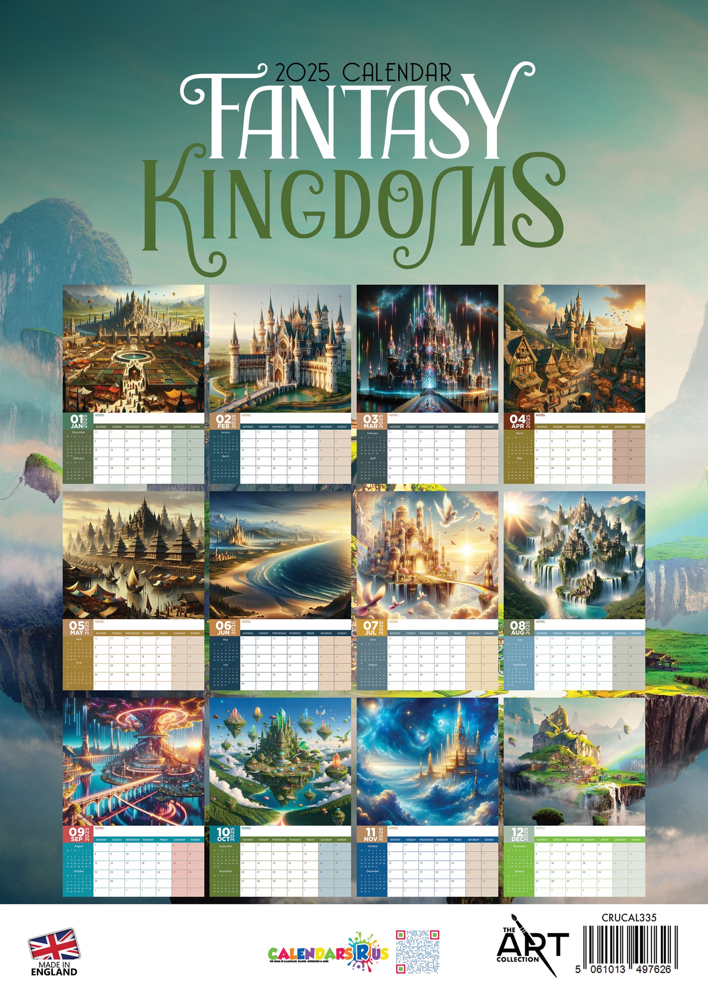 Fantasy Kingdoms Calendar 2025