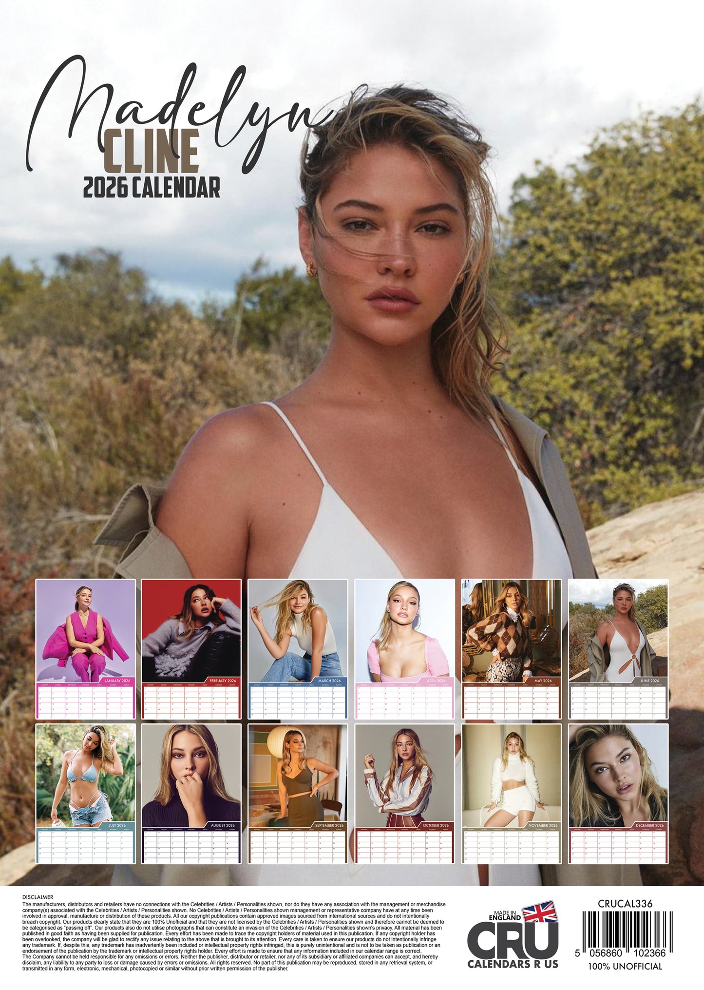 Madelyn Cline - A3 Calendar 2026