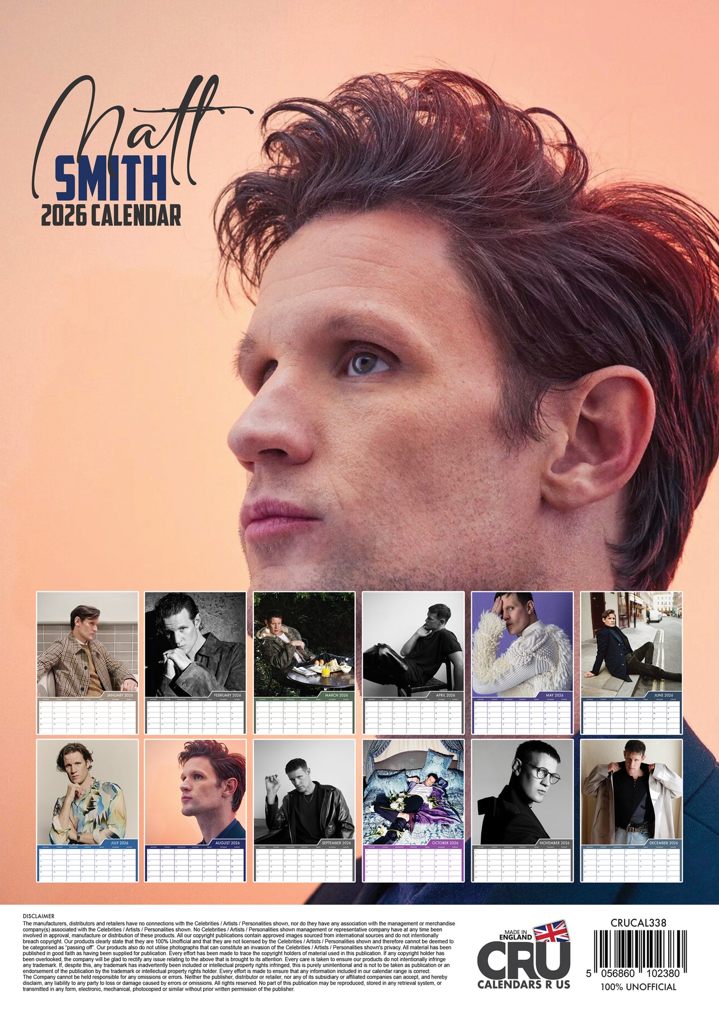 Matt Smith - A3 Calendar 2026