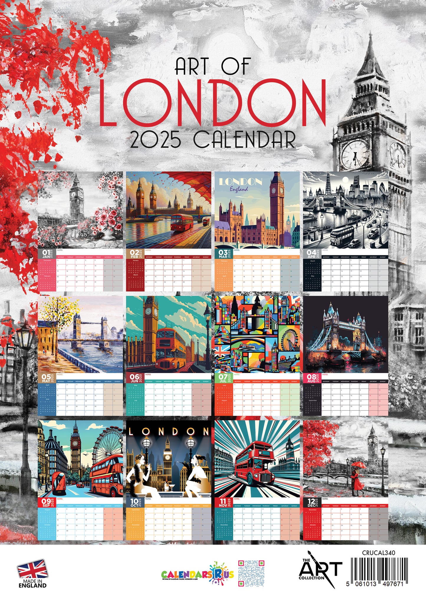 Art Of London Calendar 2025