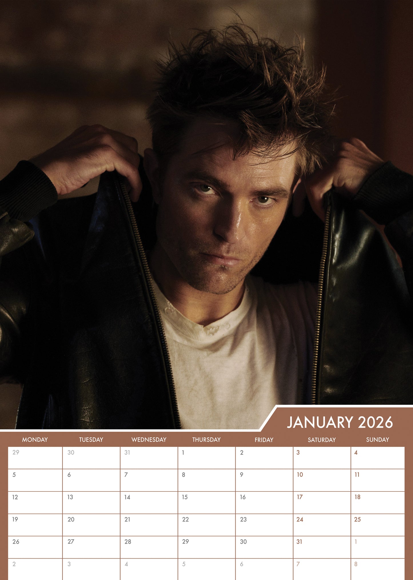 Robert Pattinson - A3 Calendar 2026