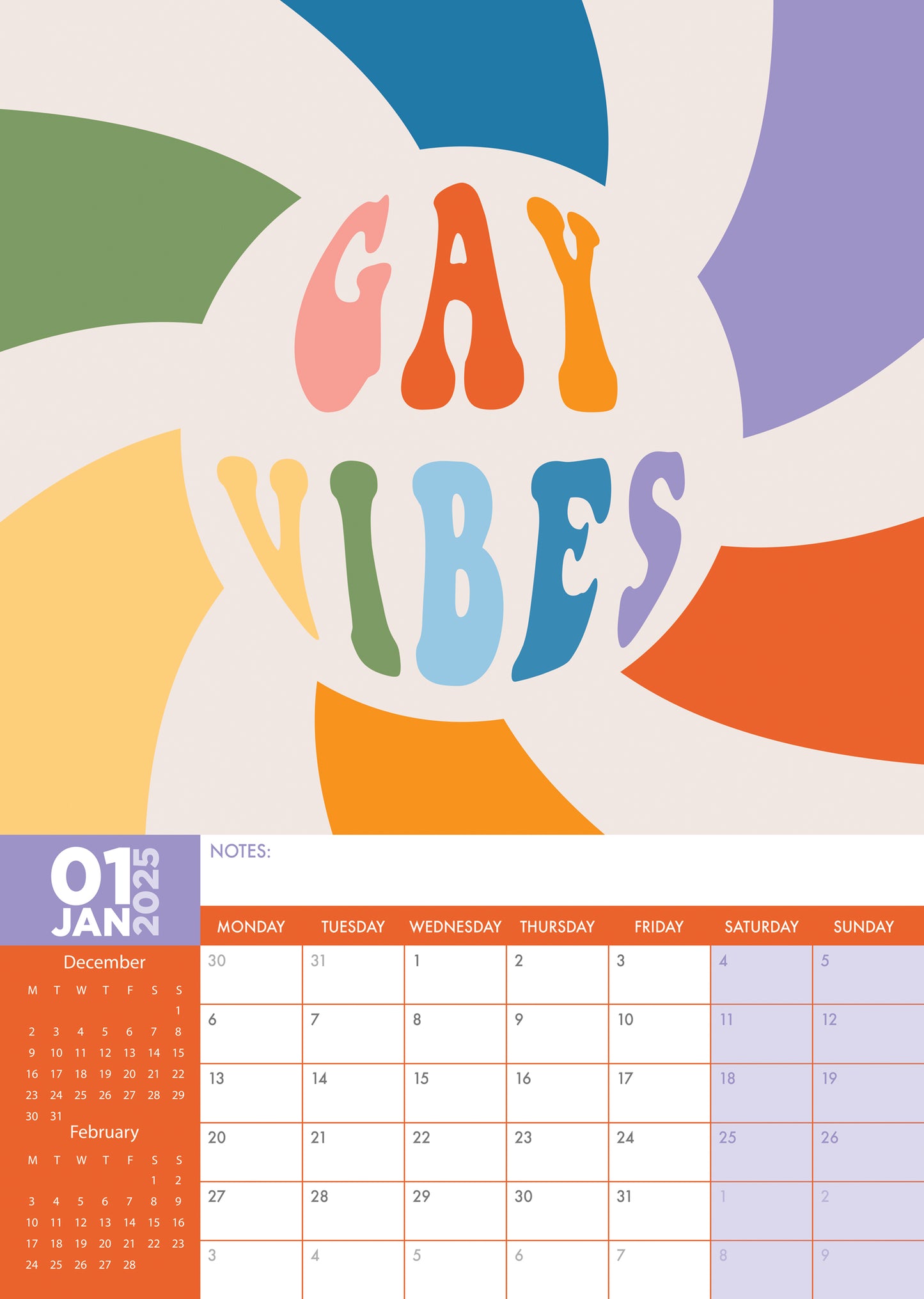 Pride Calendar 2025