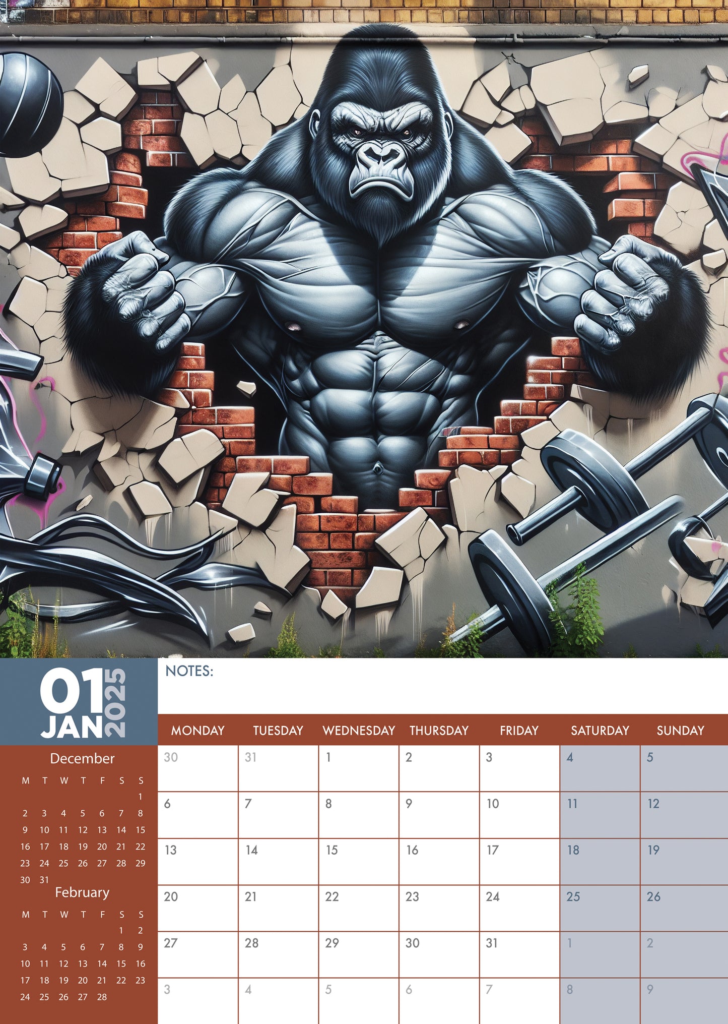 Street Art Calendar 2025