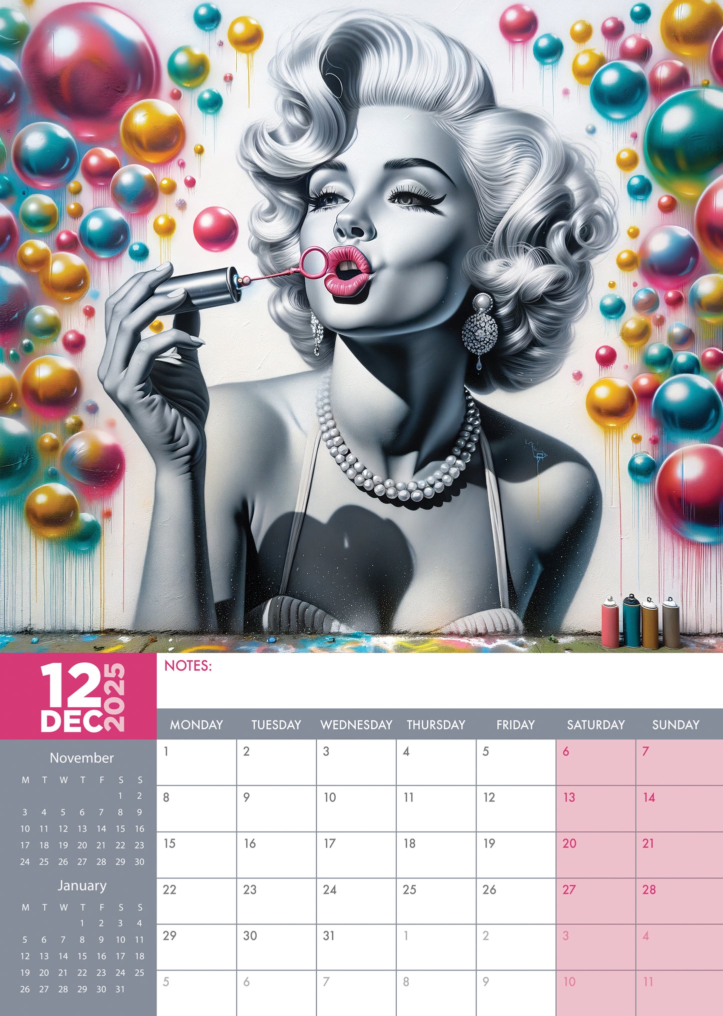 Street Art Calendar 2025