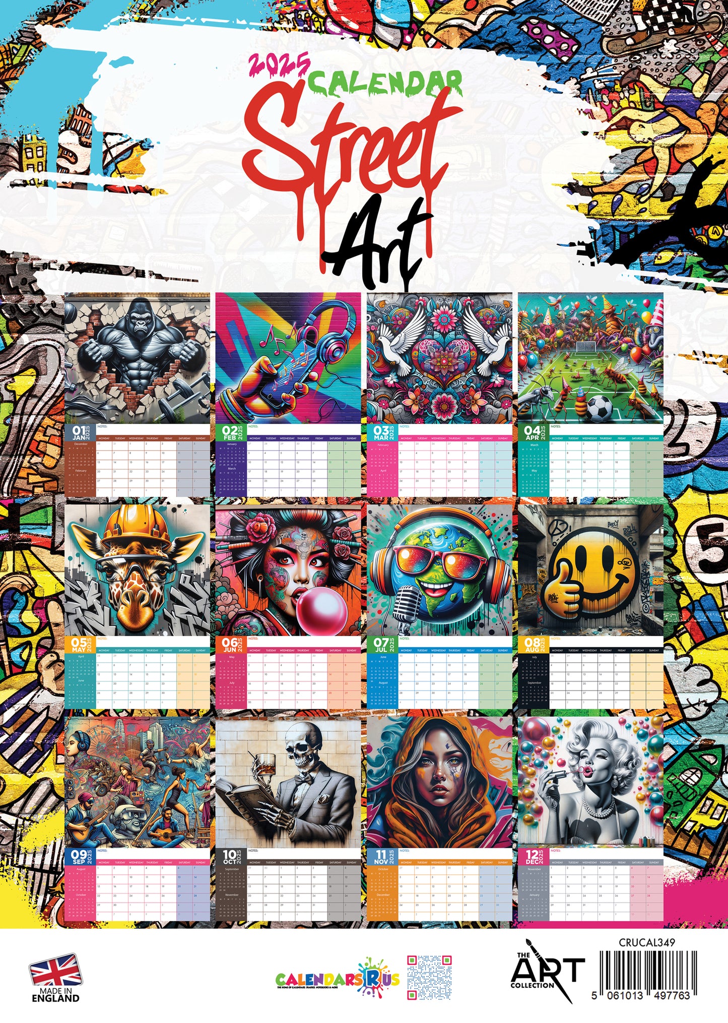 Street Art Calendar 2025