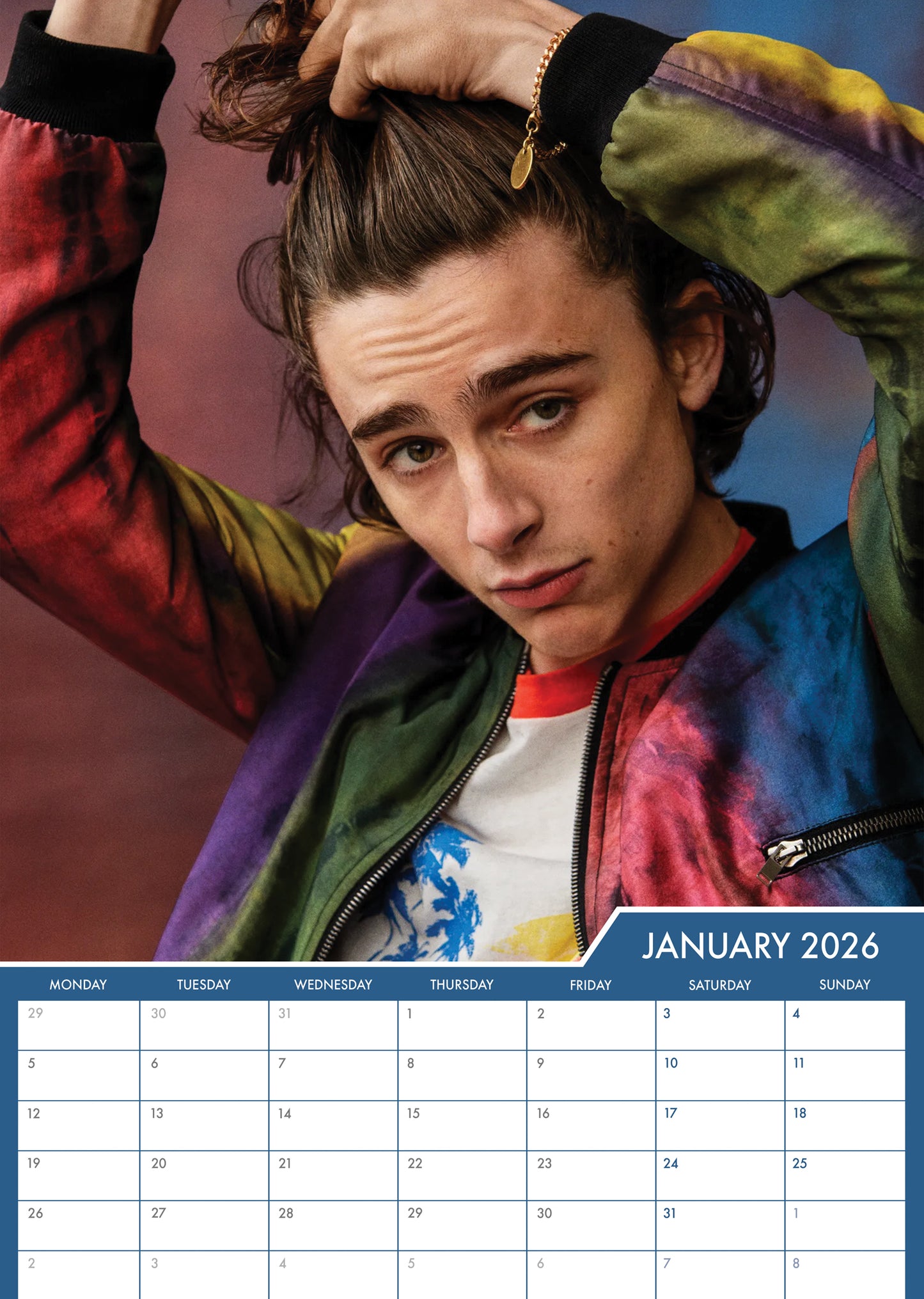 Timothee Chalamet - A3 Calendar 2026