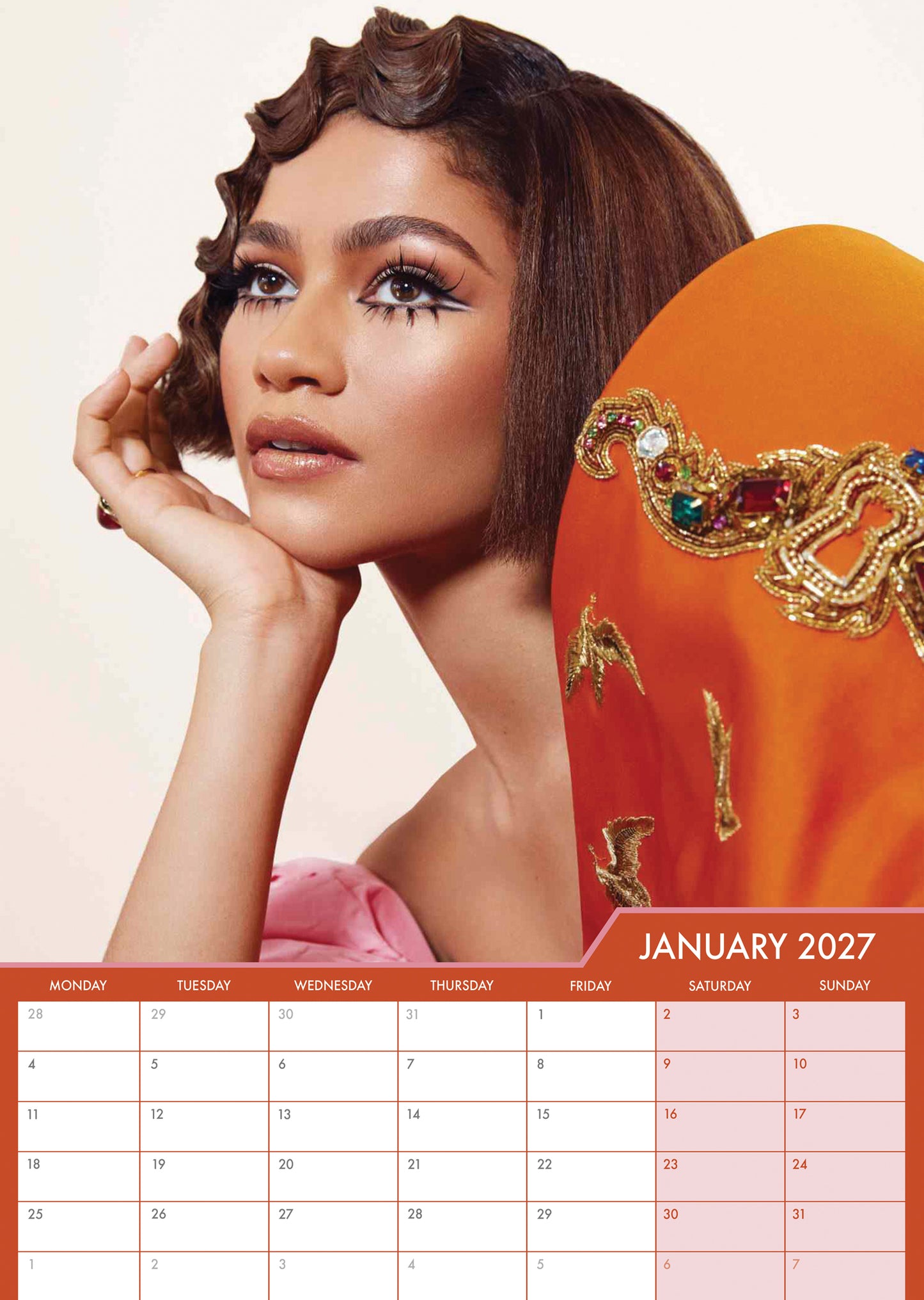 Zendaya - A3 Calendar 2027