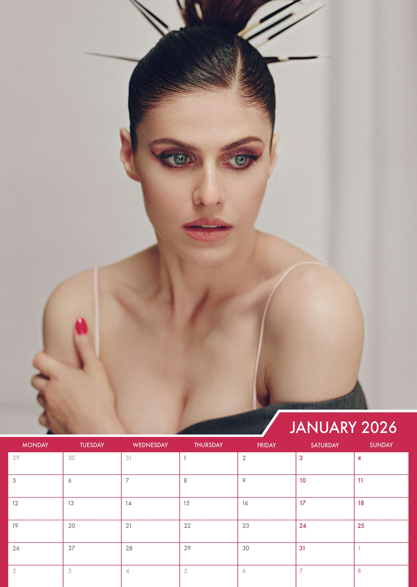 Alexandra Daddario - A3 Calendar 2026