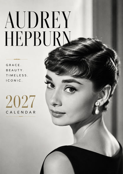 Audrey Hepburn - A3 Calendar 2027