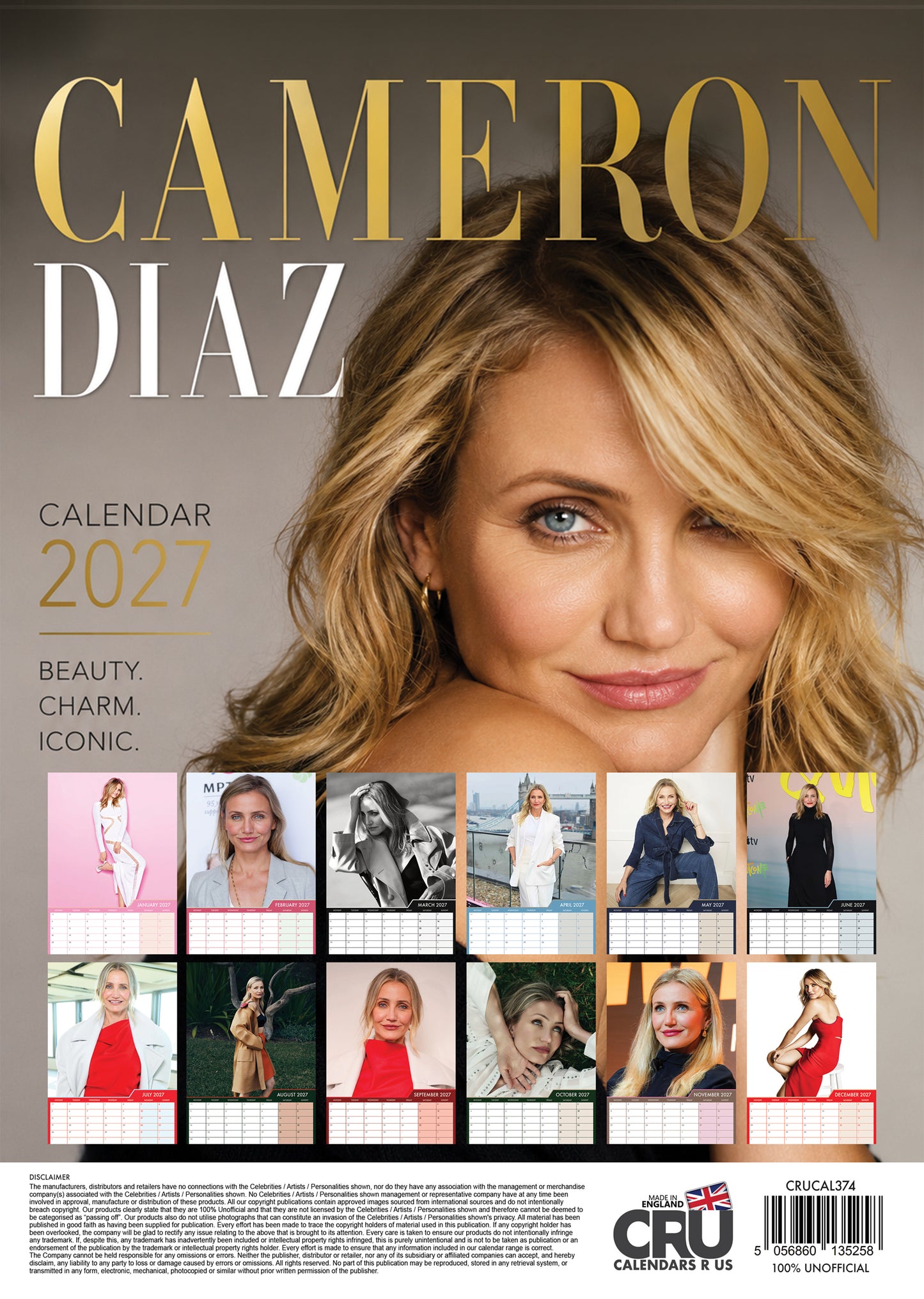 Cameron Diaz - A3 Calendar 2027
