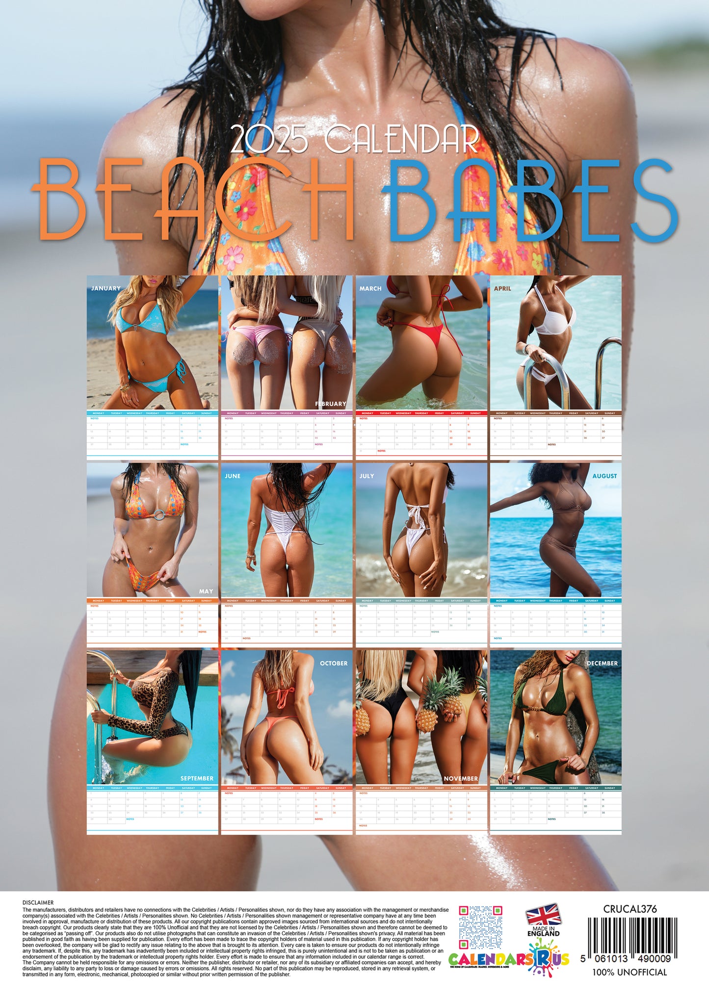 Beach Babes Calendar 2025