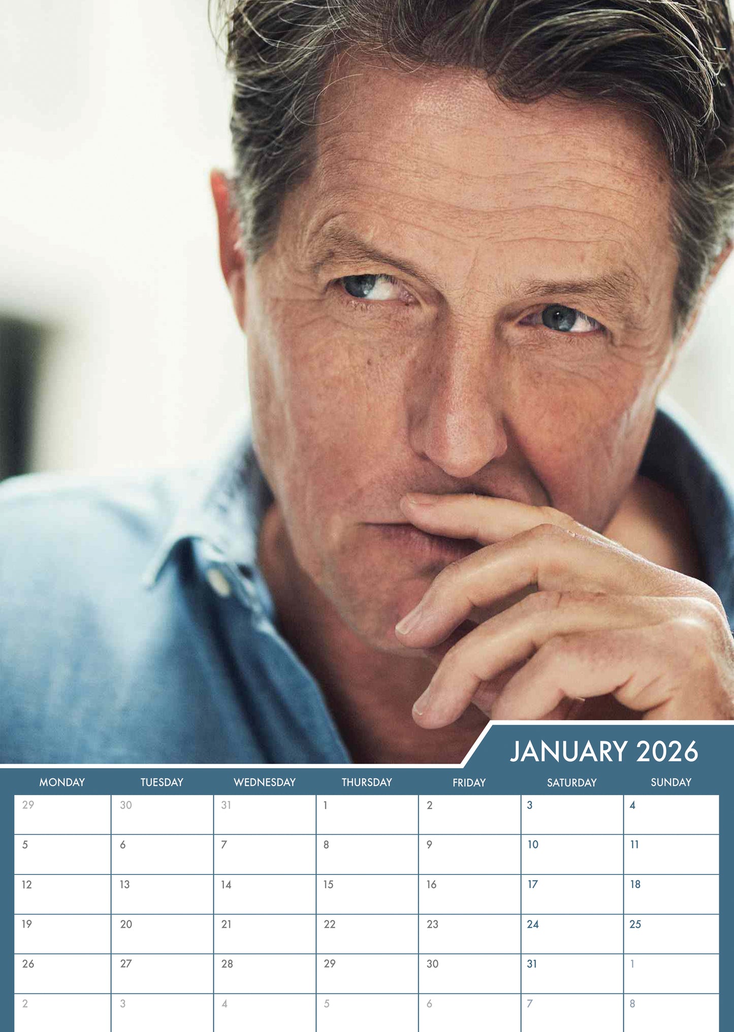 Hugh Grant - A3 Calendar 2026