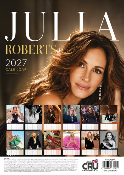 Julia Roberts - A3 Calendar 2027