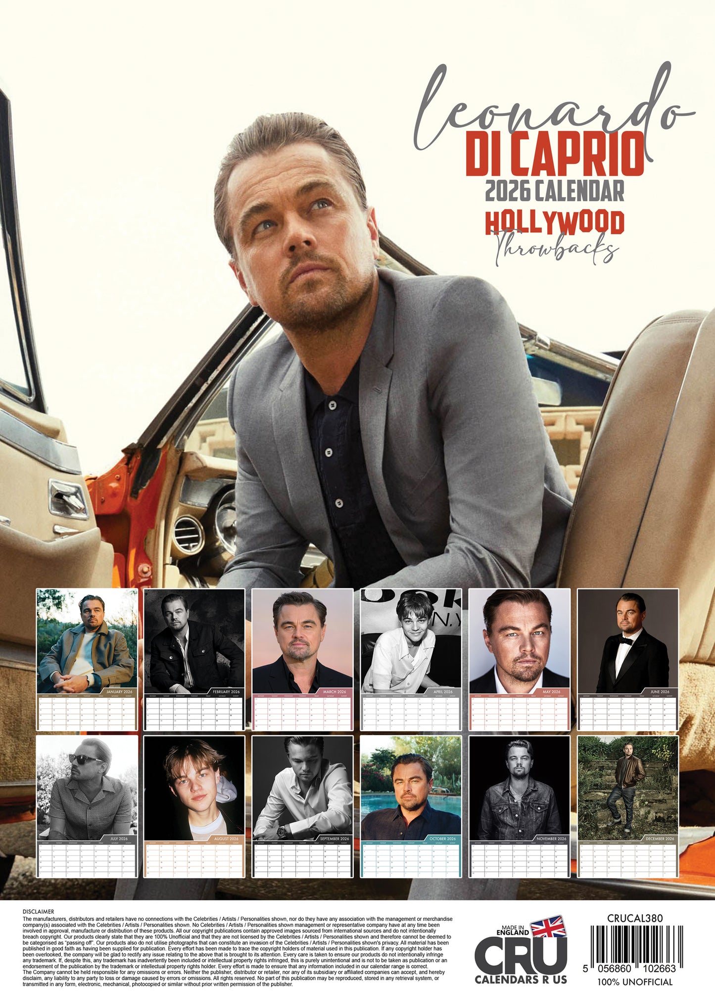 Leonardo Di Caprio - A3 Calendar 2026