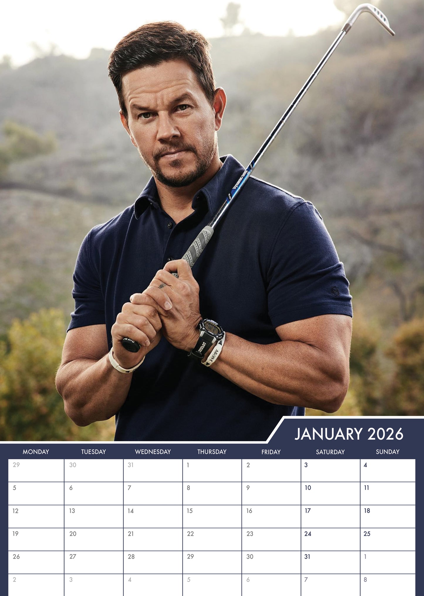 Mark Wahlberg - A3 Calendar 2026