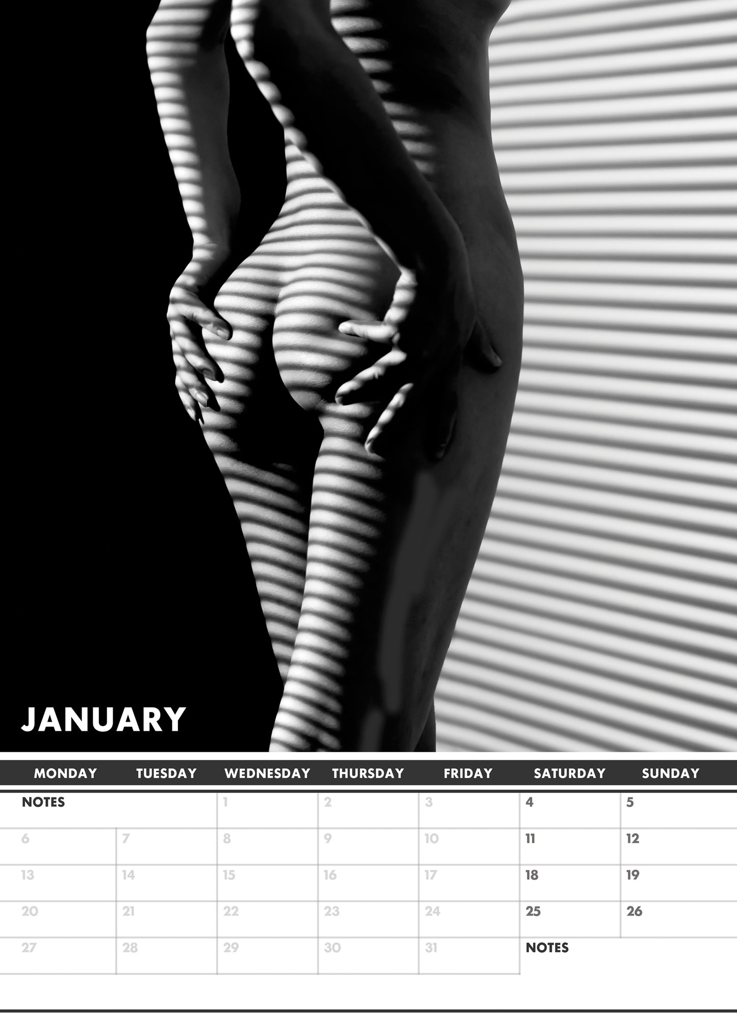 Nude Art Calendar 2025